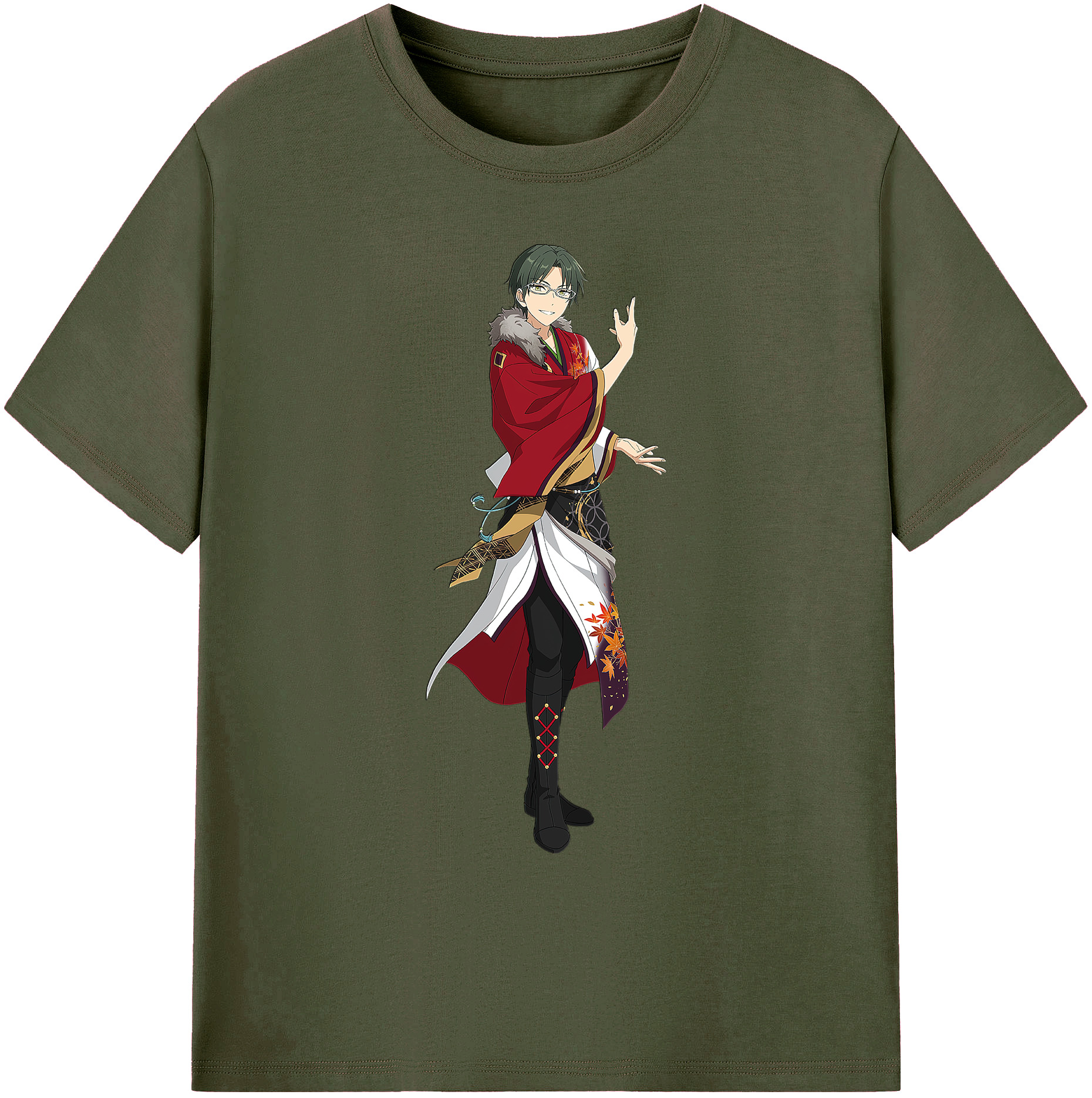 （画像用） あんさんぶるスターズ! Ensemble Stars 綿100％ メンズ半袖Tシャツ｜肌触りやわらか＆通気性